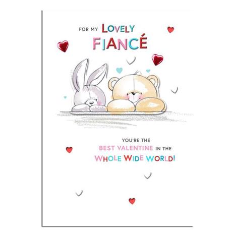 Lovely Fiancé Forever Friends Valentine's Day Card